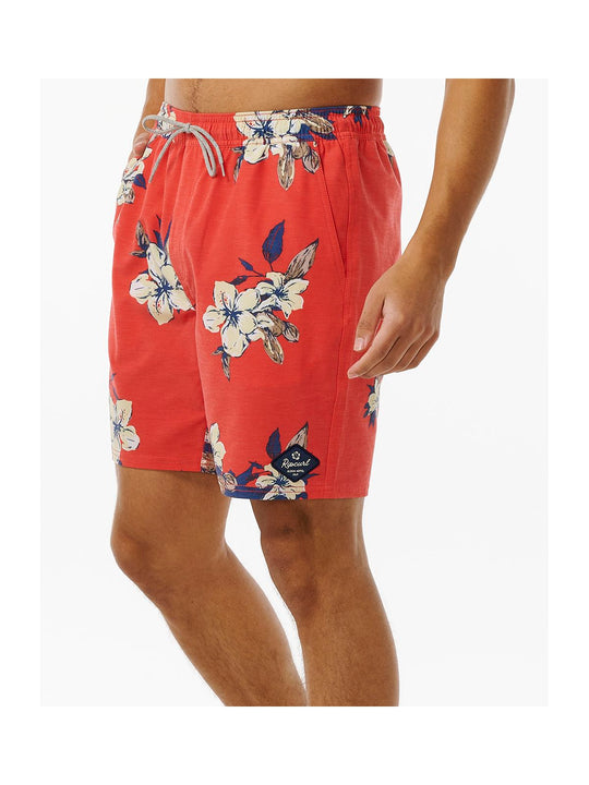 Boardshorty surfingowe męskie RIP CURL Aloha Hotel Volley czerwony - Adventure Sports
