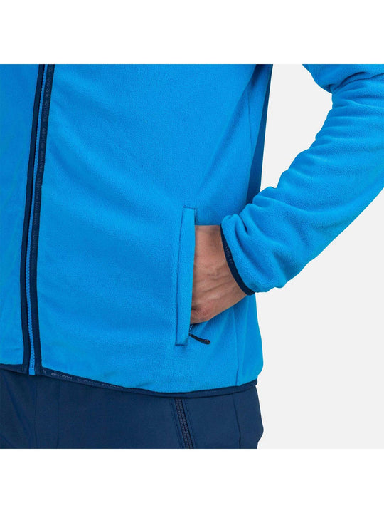 Bluza męska Rossignol Strawpile Fleece Fz niebieska - Adventure Sports
