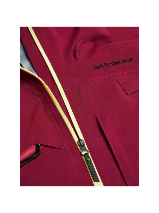 Kurtka PEAK PERFORMANCE W Alpine Gore-Tex 3L Jacket bordowy
