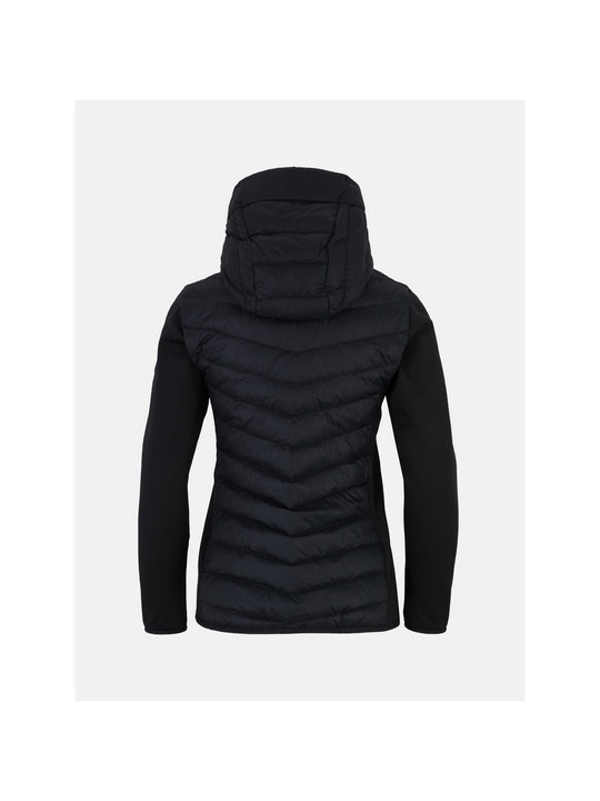 Kurtka z puchem Peak Performance W Frost Down Hybrid Hood czarny - narciarska - Adventure Sports
