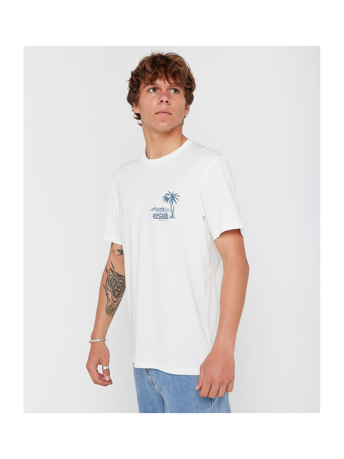 Koszulka RIP CURL SPORTLINE TUBULAR TEE beżowa