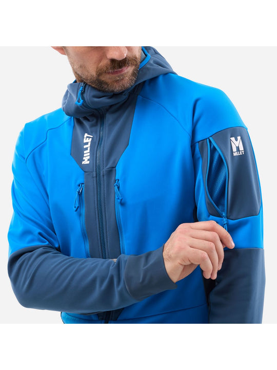 Kurtka narciarska męska MILLET M PIERRAMENT HOODIE niebieska
