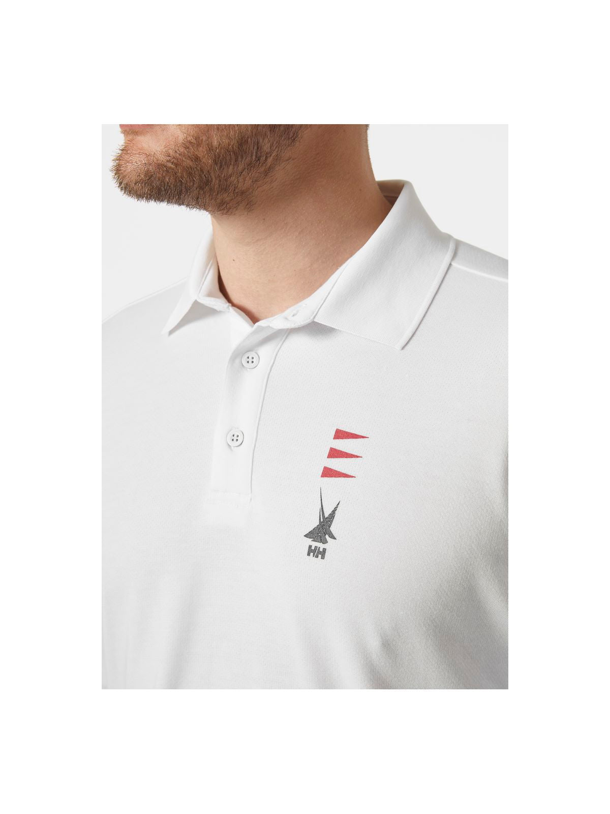 Koszulka szybkoschnąca męska HELLY HANSEN Skagerrak Quickdry Rugger biały - Adventure Sports