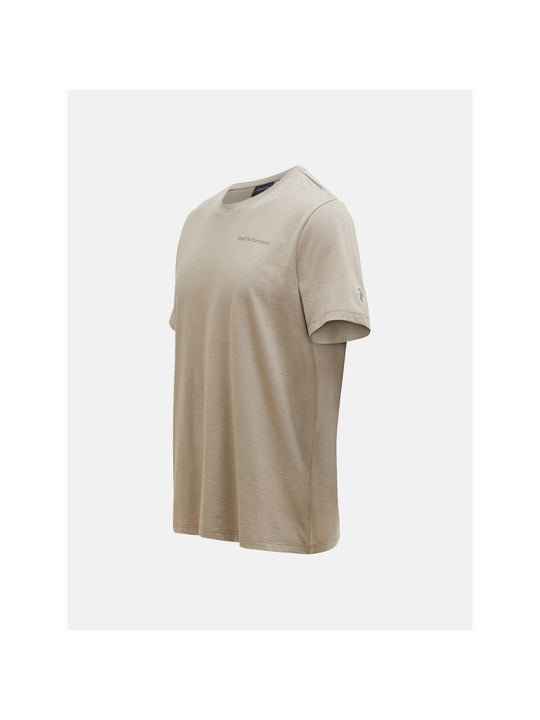 Koszulka PEAK PERFORMANCE Explore Logo Tee Men beżowy - Adventure Sports

