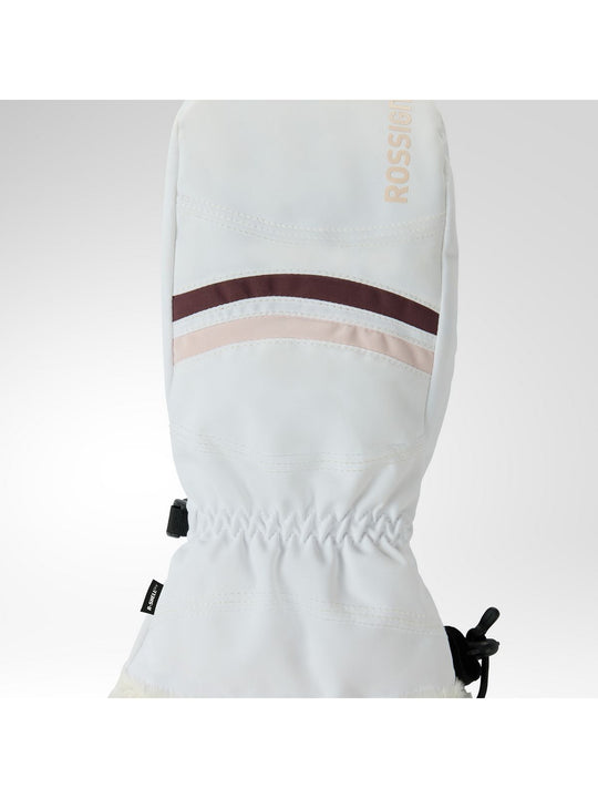 Rękawice narciarskie damskie ROSSIGNOL W Piste Mittens R-Shell Dry białe
