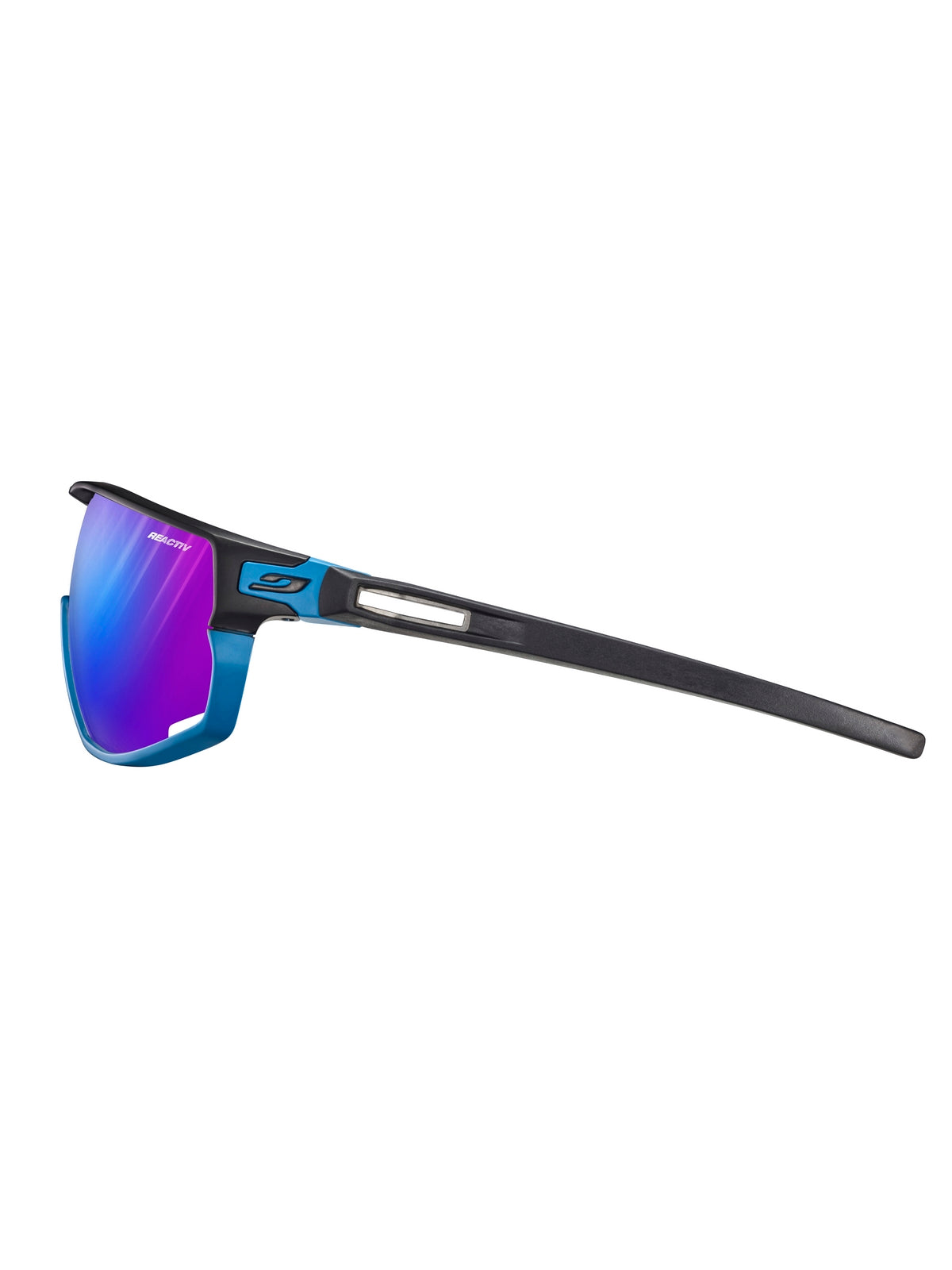 Okulary rowerowe JULBO RUSH - czarny/niebieski - Reactiv High Contrast Cat 1-3 - L - Adventure Sports