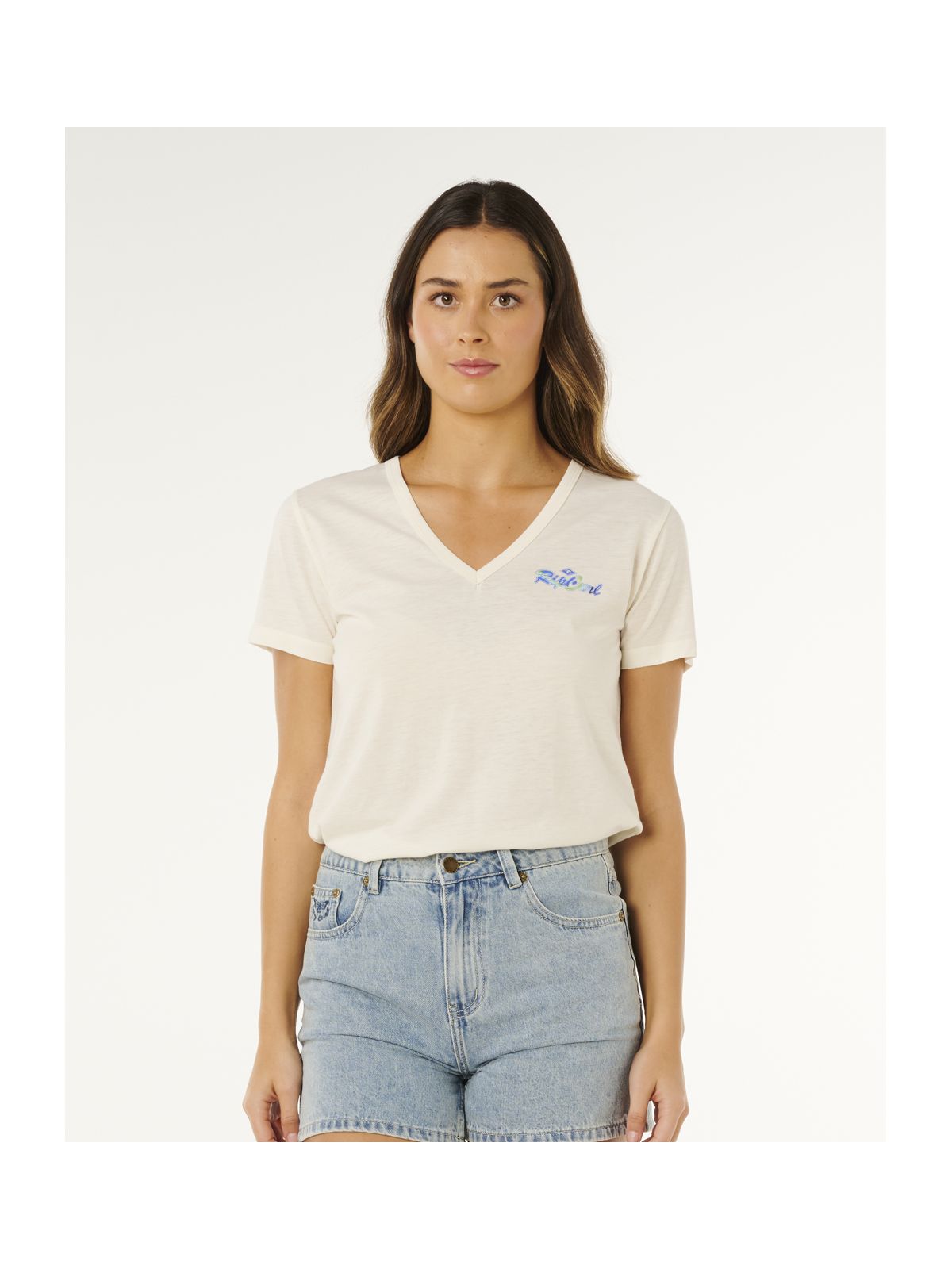 Koszulka damska RIP CURL Layday Standard Tee beżowa