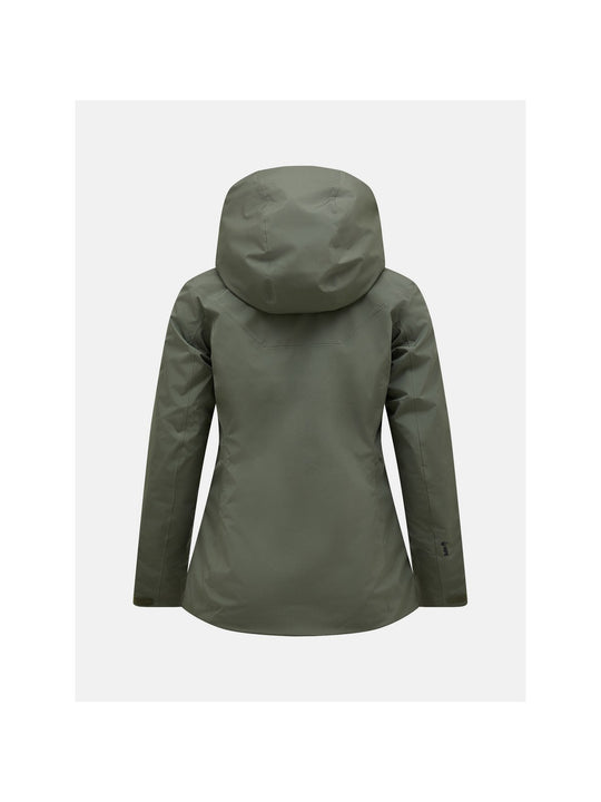 Kurtka narciarska Peak Performance W Anima Jacket zielony - Adventure Sports
