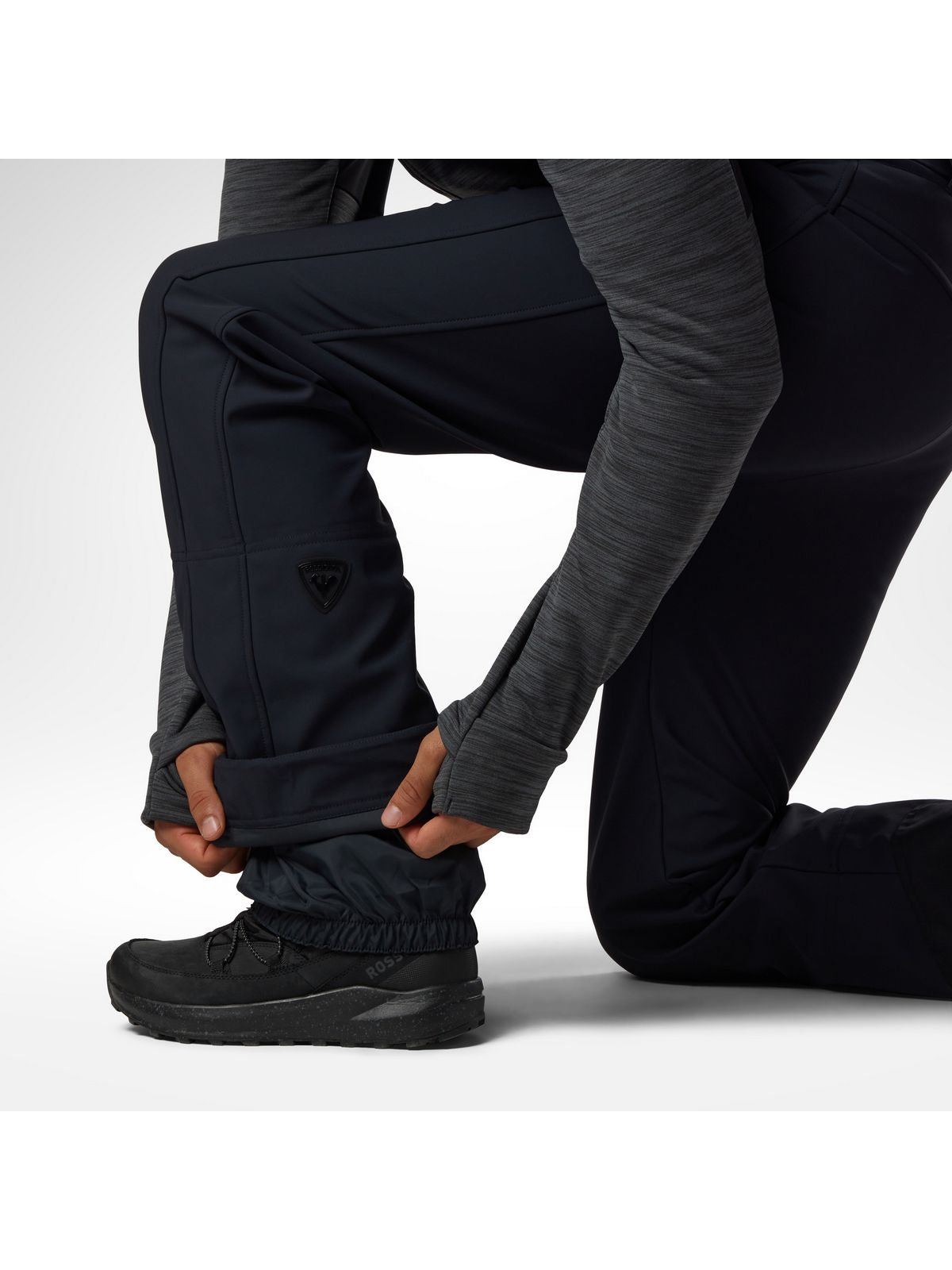 Spodnie narciarskie męskie ROSSIGNOL M Resort Softshell Pant czarne