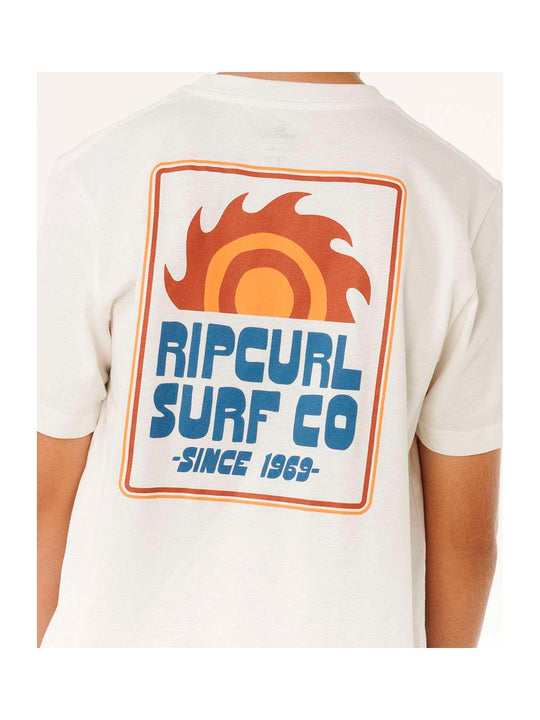 Koszulka chłopięca RIP CURL Pacific Rinse Sunrise Tee-Boy biała
