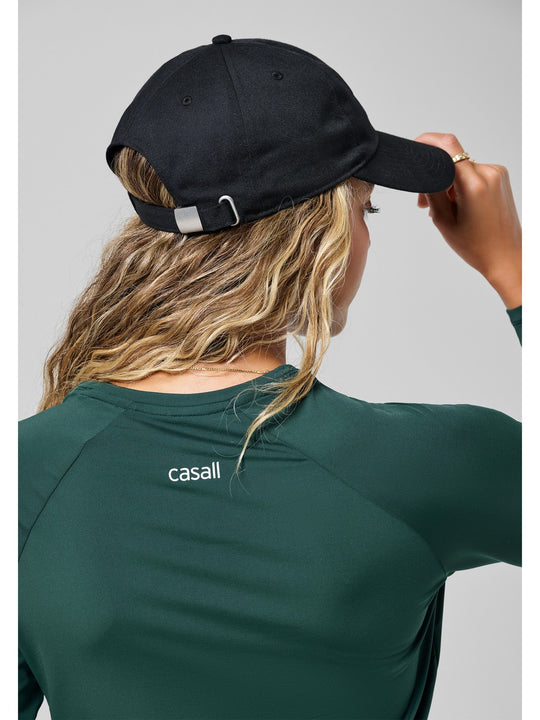 Czapka z daszkiem CASALL Casual Logo Cap kolor czarny
