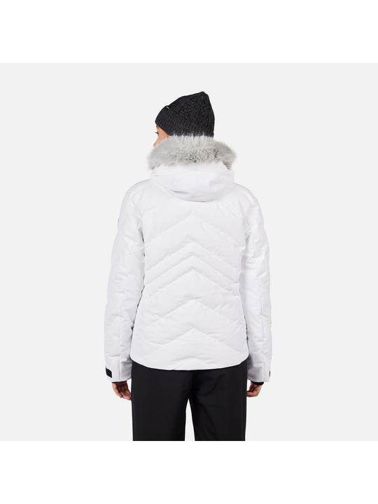 Kurtka narciarska damska ROSSIGNOL W STACI INSULATED JKT biała
