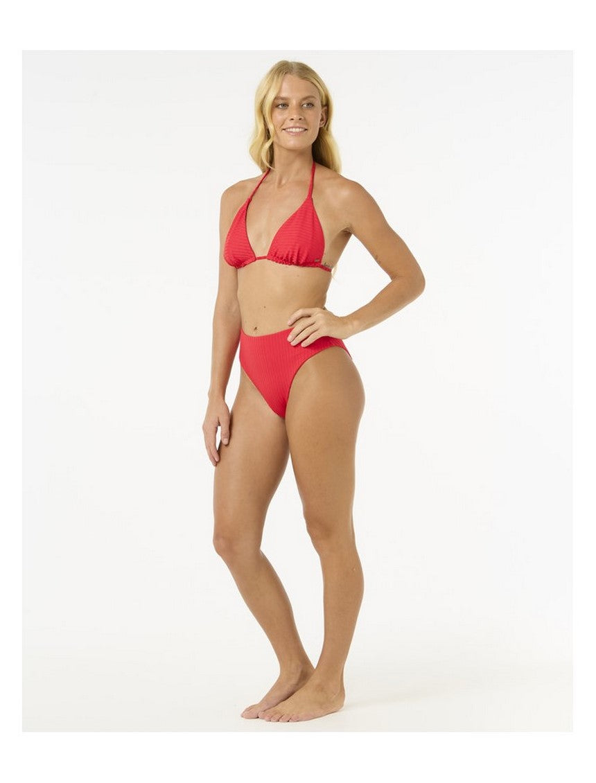 Stanik kąpielowy RIP CURL Premium Surf D-Dd Sliding Tri czerwony