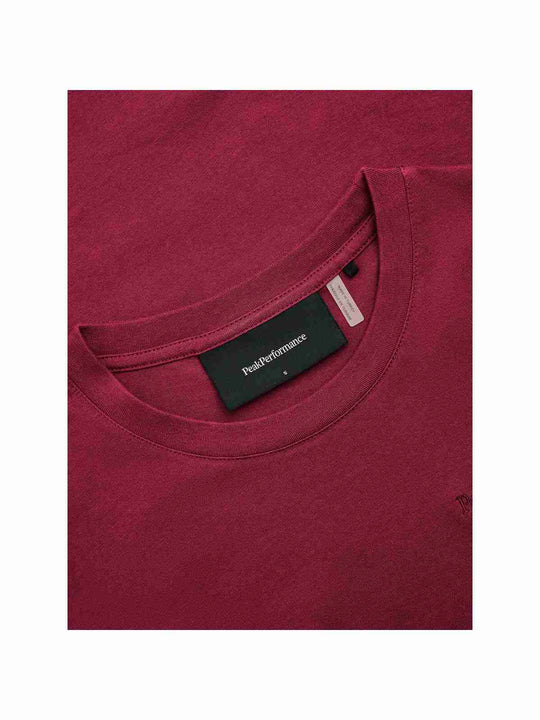 Koszulka PEAK PERFORMANCE Original Small Logo Tee Women bordowy

