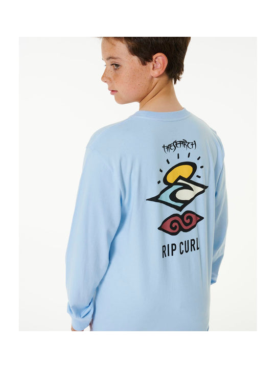 Koszulka Chłopięca RIP CURL Search Icon L/S Tee Boy niebieski - Adventure Sports

