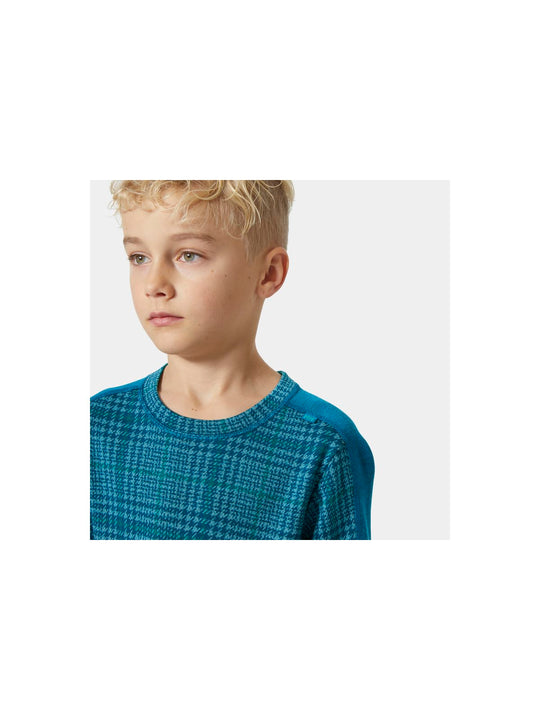 Bielizna dziecięca HELLY HANSEN Jr Graphic Lifa Merino Set kolor niebieski
