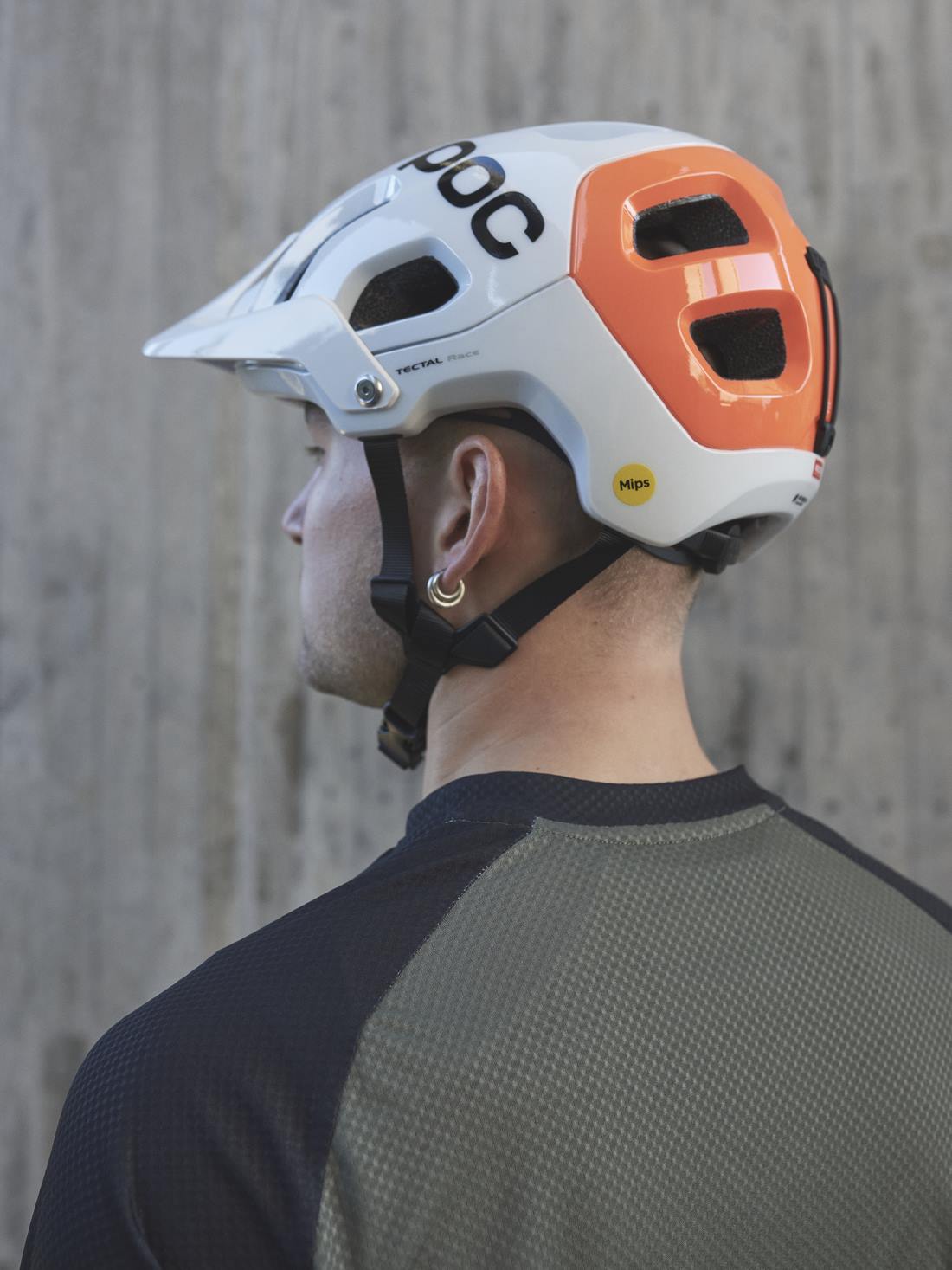 Kask rowerowy POC TECTAL RACE MIPS NFC - biało pomarańczowy - Adventure Sports