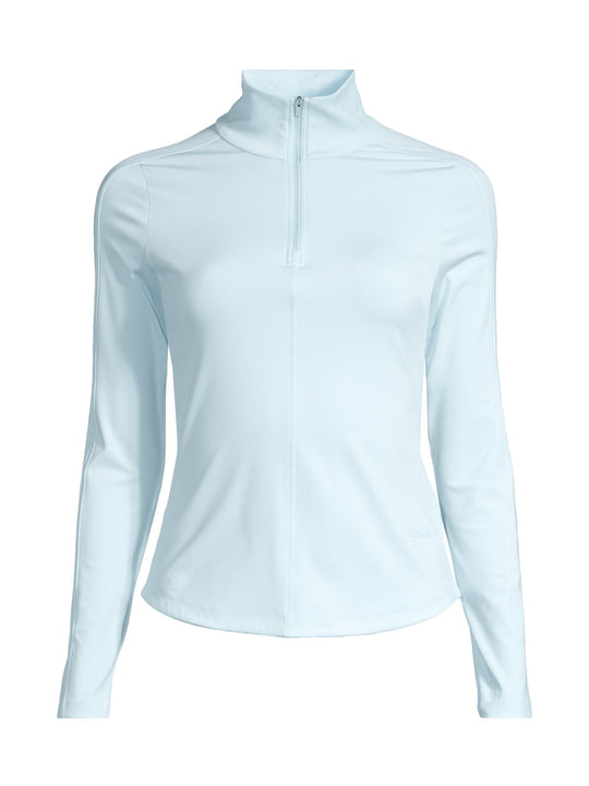 Koszulka damska CASALL Serene Half Zip Long Sleeve kolor niebieski
