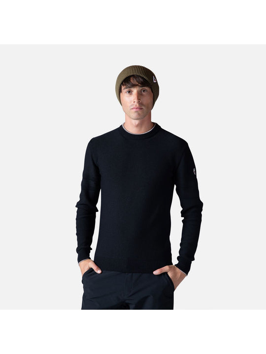 Sweter Rossignol Stripes Rn Knit czarny - Adventure Sports
