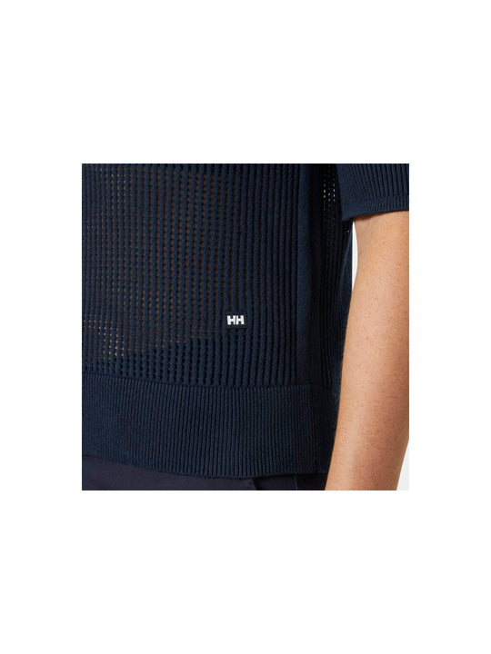 Koszulka HELLY HANSEN W SALT KNIT POLO granatowy - Adventure Sports
