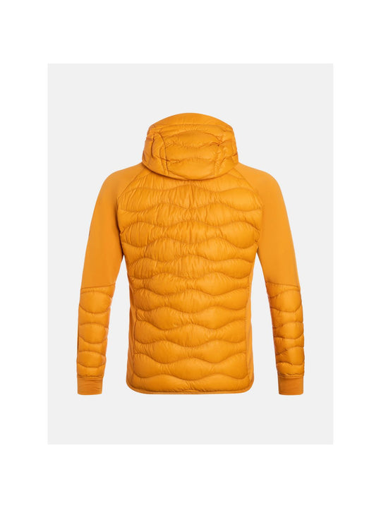 Kurtka z puchem męska Peak Performance M Helium Down Hybrid Hood pomarańczowy - Adventure Sports
