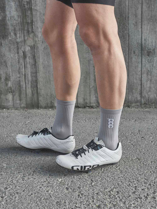 Skarpety rowerowe POC FLAIR Sock Mid - szary | żółty - Adventure Sports
