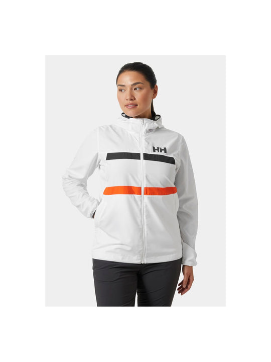 Bluza HELLY HANSEN W Salt Stripe Windbreaker biały - Adventure Sports
