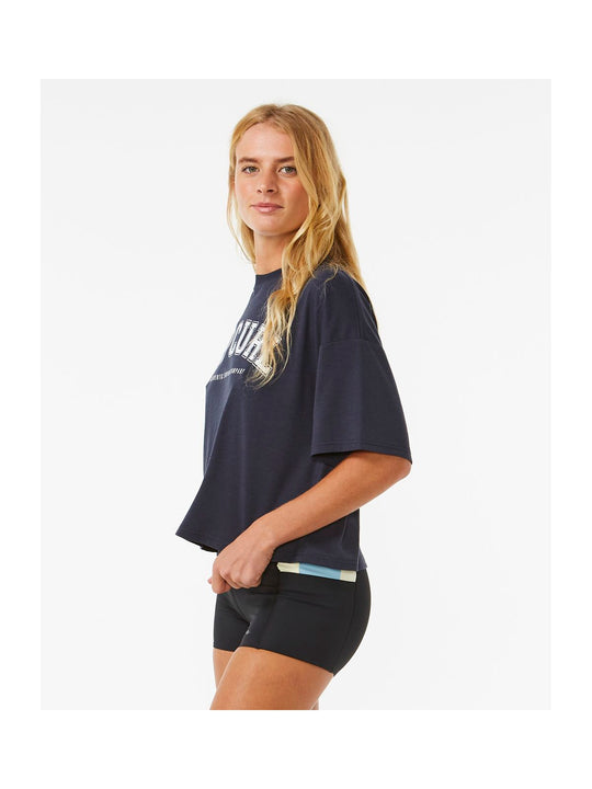 Koszulka RIP CURL Rss Crop Tee granatowy - Adventure Sports
