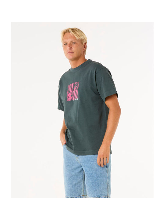 Koszulka RIP CURL Raw Energy Zine Tee zielony
