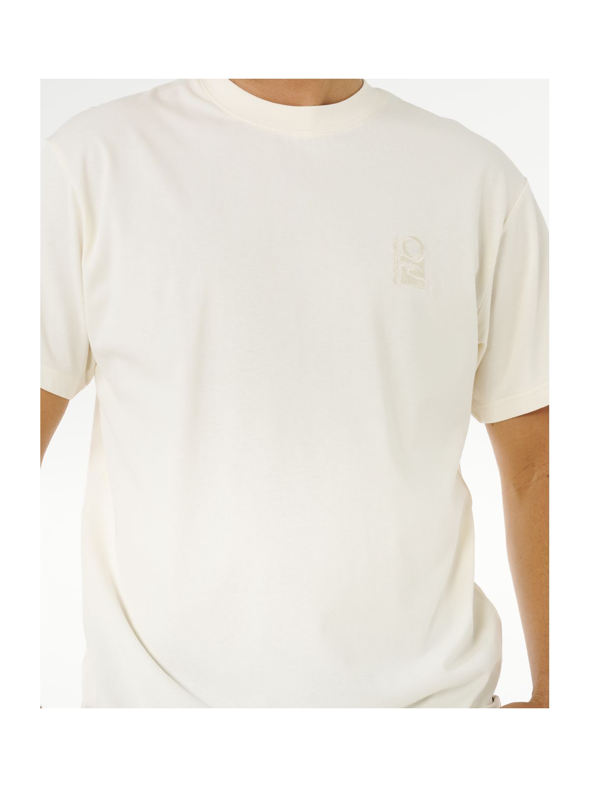 Koszulka męska RIP CURL Search Embroidery Tee biała