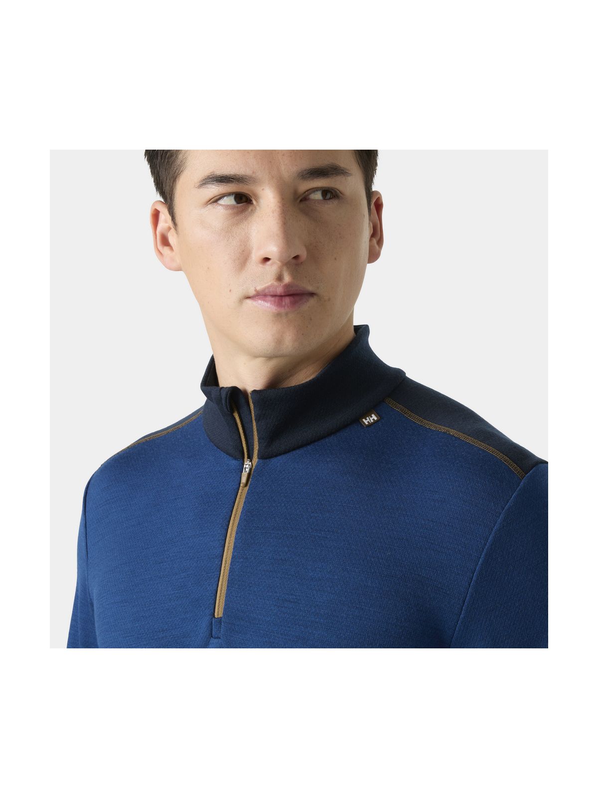 Bielizna termiczna męska HELLY HANSEN LIFA MERINO MIDWEIGHT 1/2 ZIP granatowa