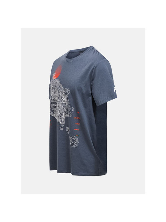 Koszulka PEAK PERFORMANCE Explore Graphic Tee Men granatowy

