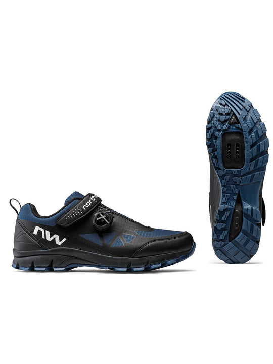 Buty rowerowe NORTHWAVE Corsair czarny/niebieski - Adventure Sports
