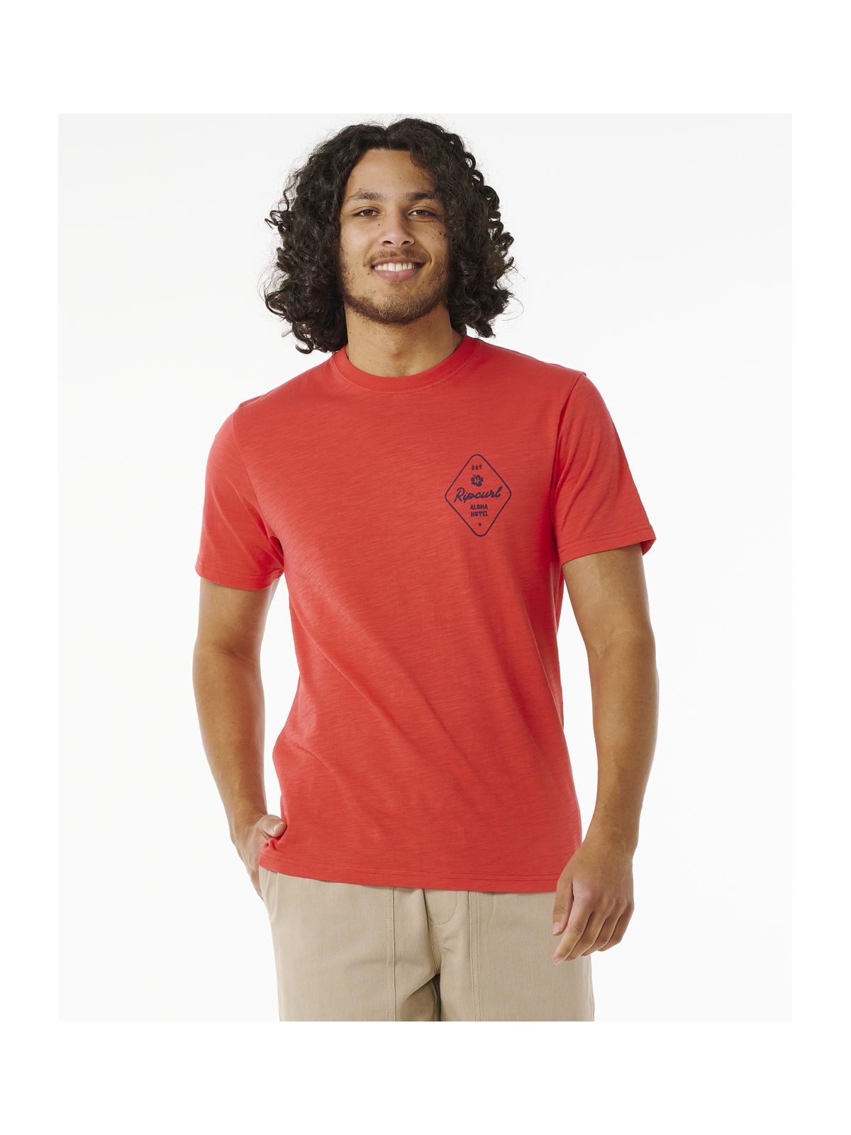 Koszulka RIP CURL Aloha Hotel Drop In Tee czerwony - Adventure Sports