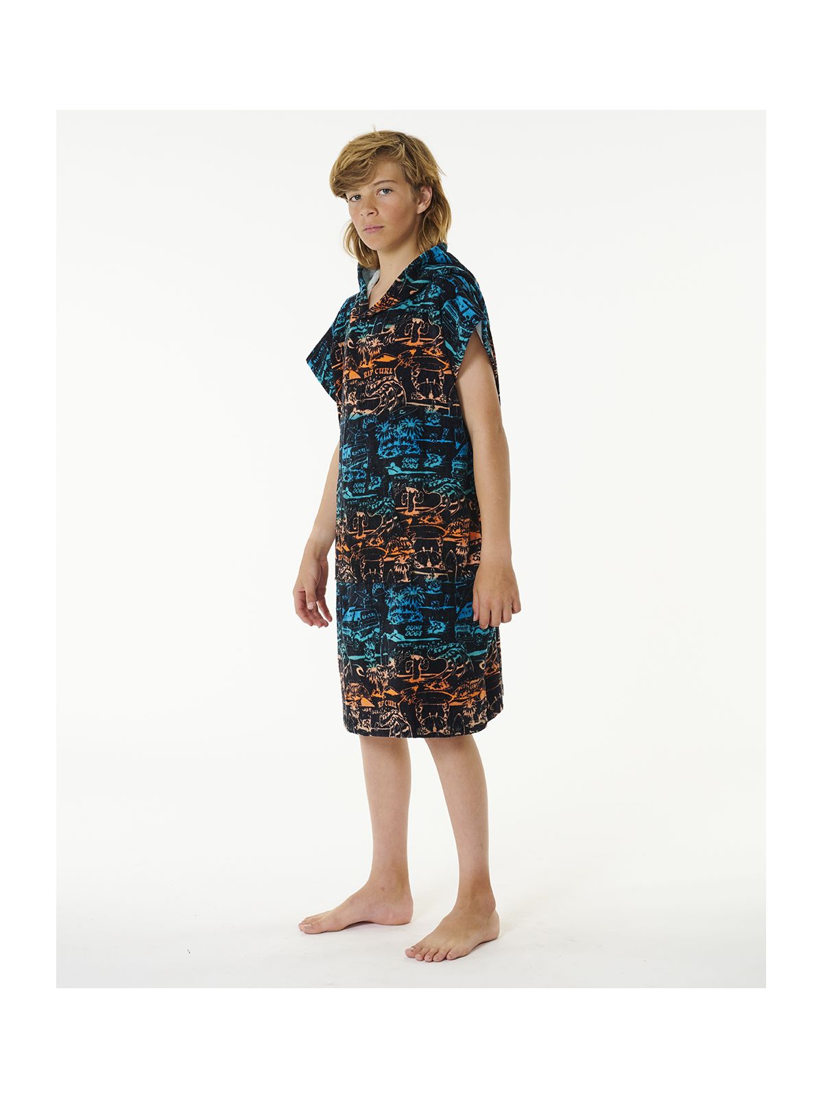Ponczo RIP CURL Mixed Hooded Towel - Boy niebieski - S - Poncho - Adventure Sports