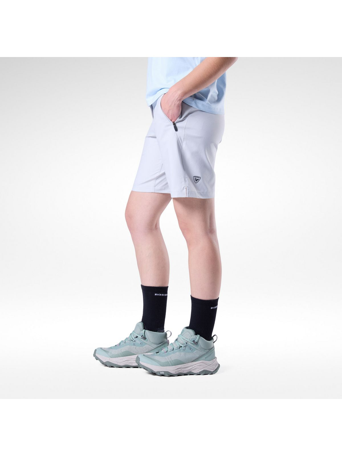 Szorty damskie ROSSIGNOL W Stretch Chino Short 7' szare
