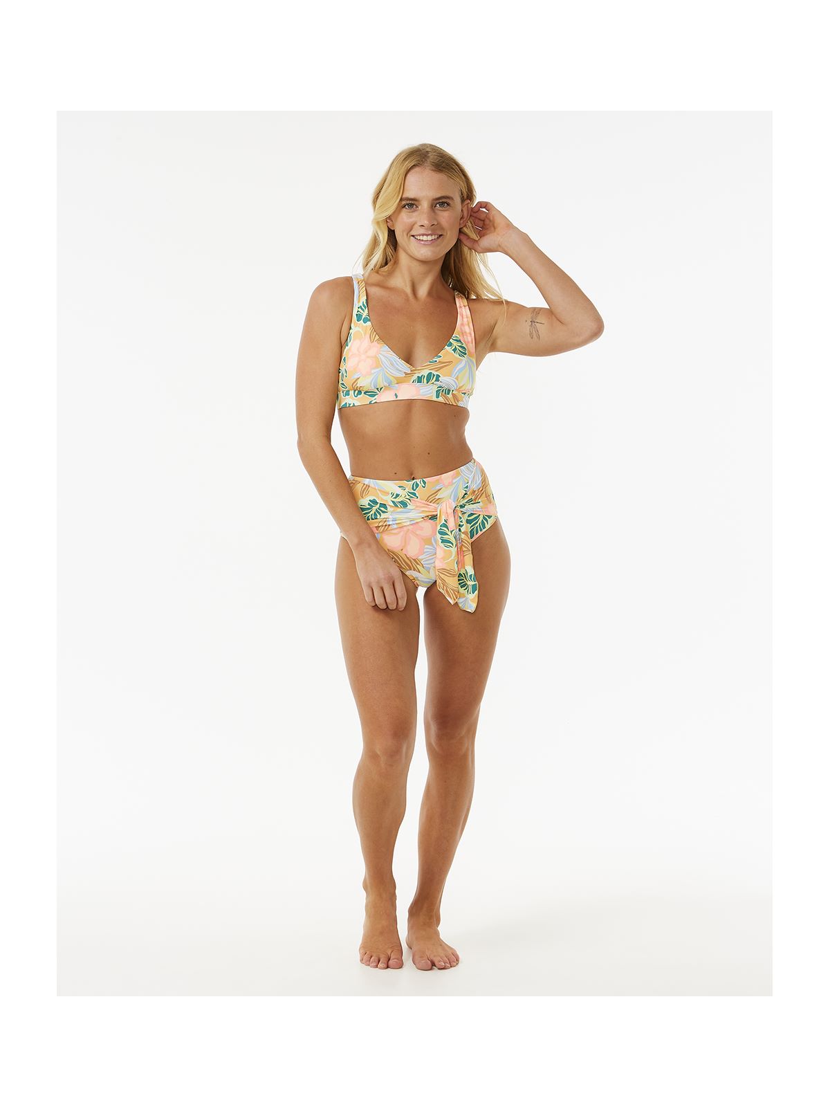 Top RIP CURL Follow The Sun Crop pomarańczowy - Adventure Sports
