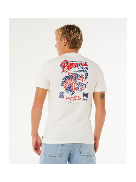 Koszulka męska RIP CURL Desti Animals Tee biała
