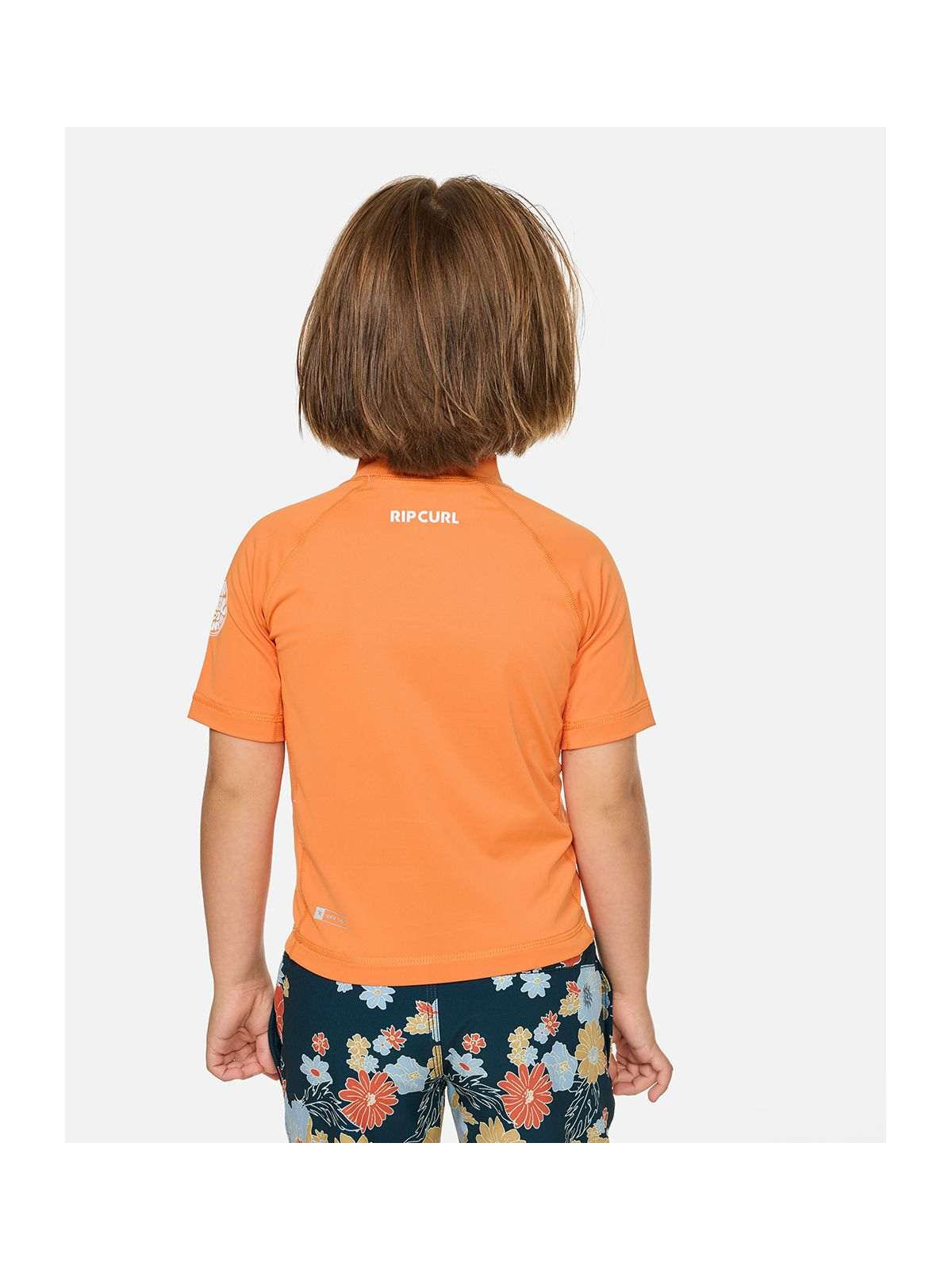 Lycra chłopięca RIP CURL Waves Upf S/S-Boy pomarańczowa