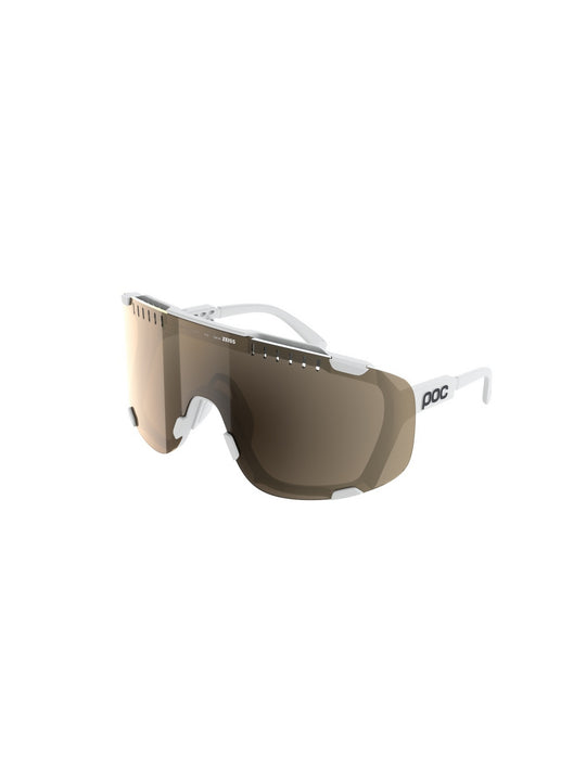 Okulary rowerowe POC Devour Wide Fit białe - Clarity Trail /Partly Sunny Silver cat.2
