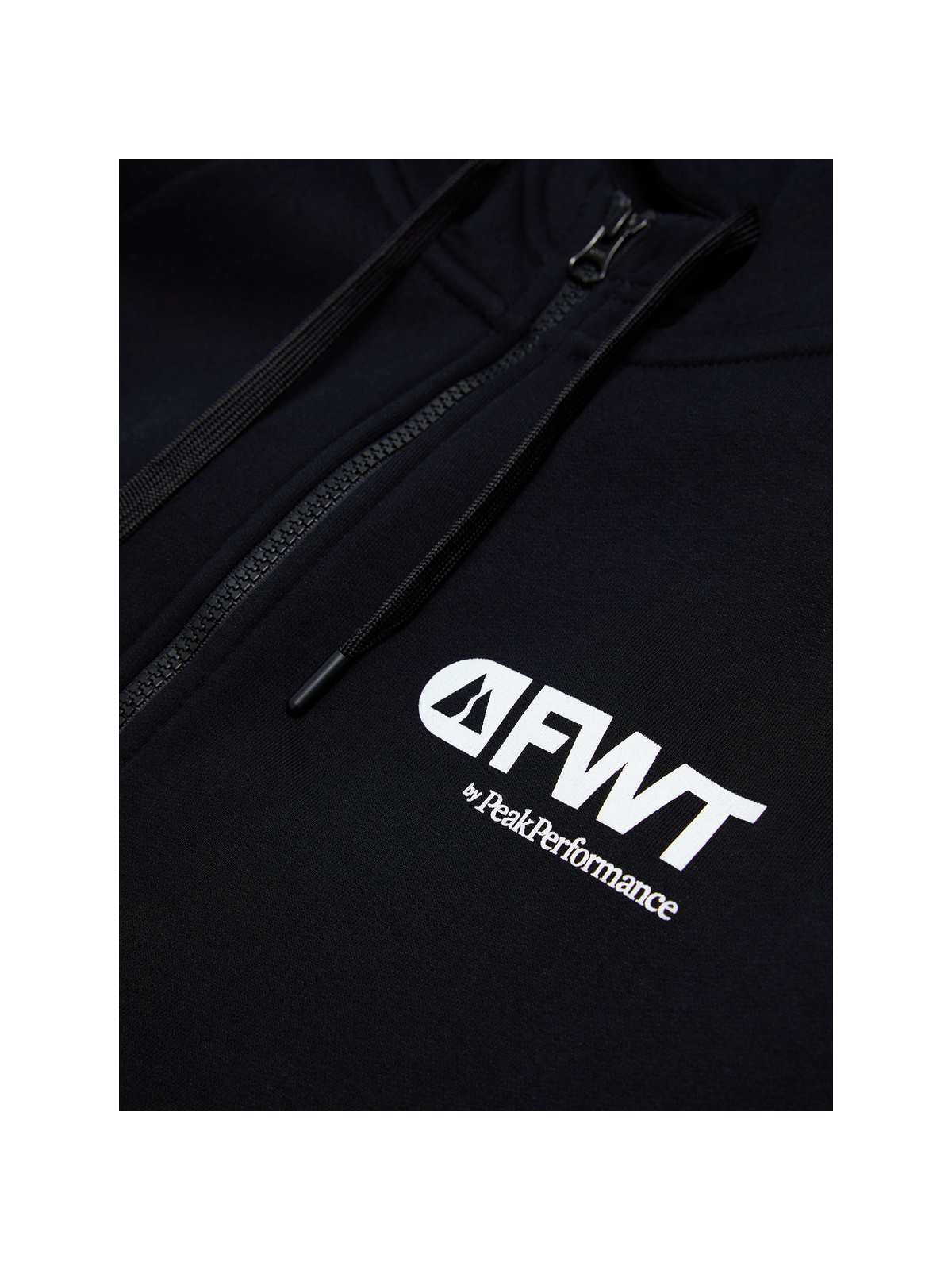Bluza Peak Performance Fwt M Logo Zip Hood czarny - Adventure Sports