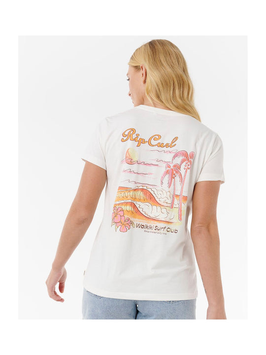 Koszulka RIP CURL WAIKIKI STANDARD TEE beżowa

