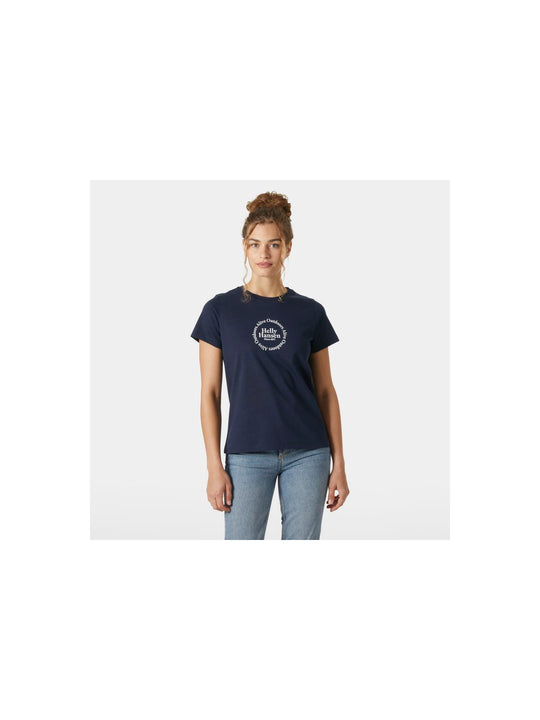 Koszulka HELLY HANSEN W CORE GRAPHIC T-SHI granatowy - Adventure Sports
