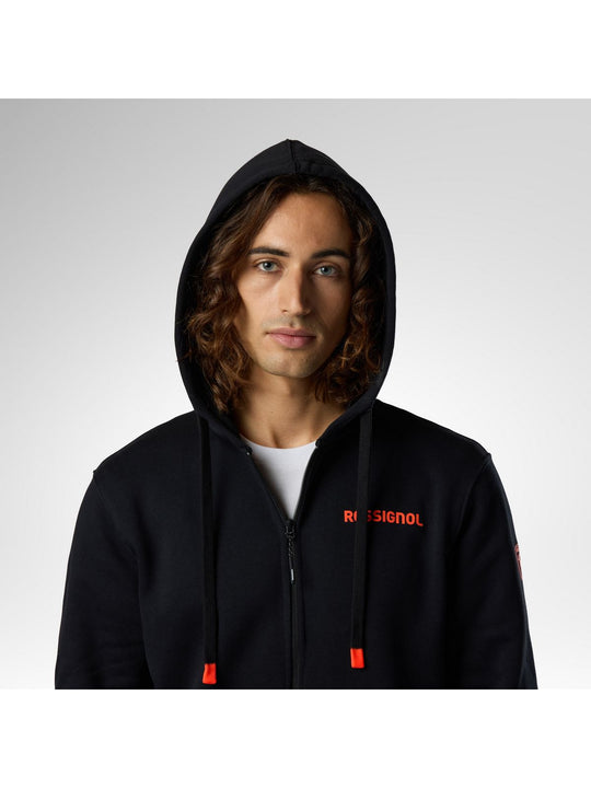 Bluza męska ROSSIGNOL M Hero Full Zip Hoodie czarna
