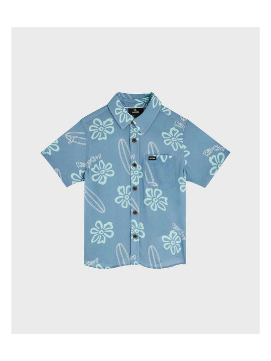 Koszula chłopięca RIP CURL Ride The Wave Shirt - Boy niebieska
