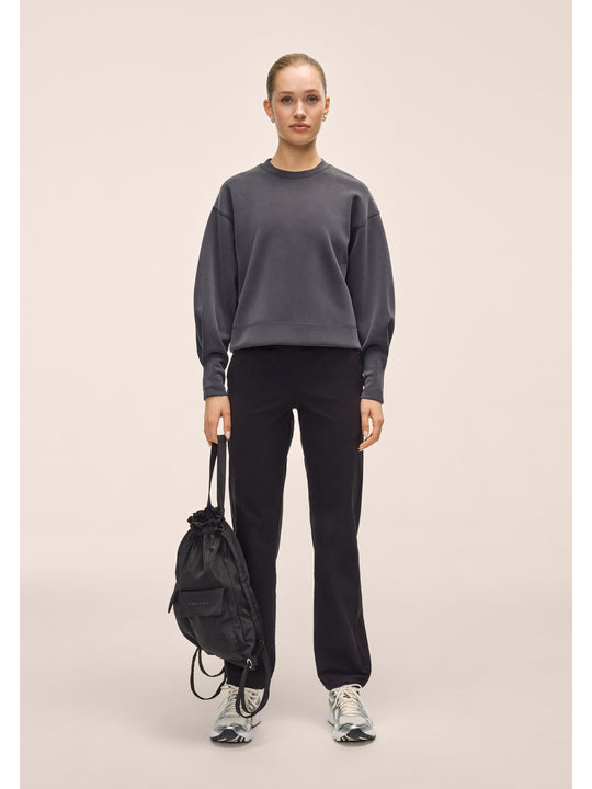 Bluza damska CASALL Peachy Crew Neck kolor czarny
