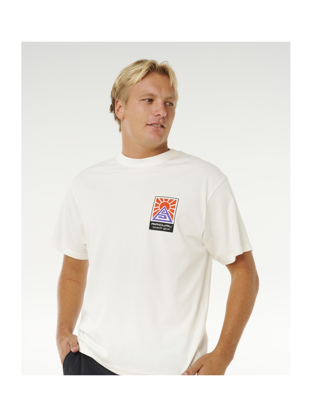 Koszulka męska RIP CURL Search Dawn Tee biała