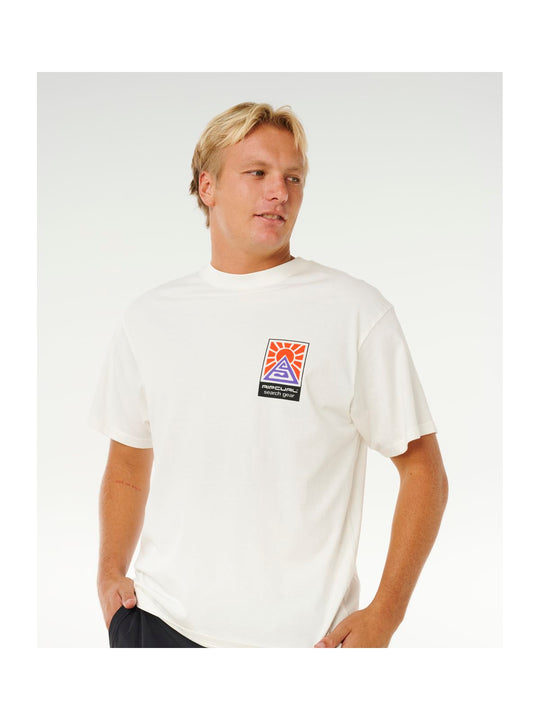 Koszulka męska RIP CURL Search Dawn Tee biała
