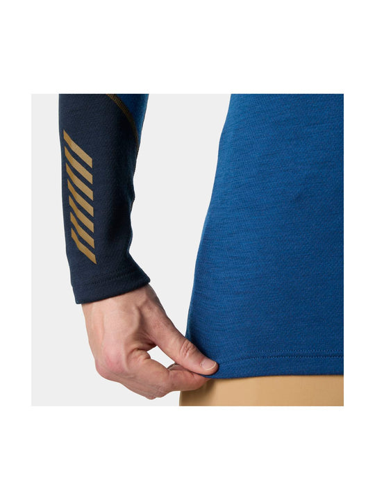 Bielizna termiczna męska HELLY HANSEN LIFA MERINO MIDWEIGHT 1/2 ZIP granatowa
