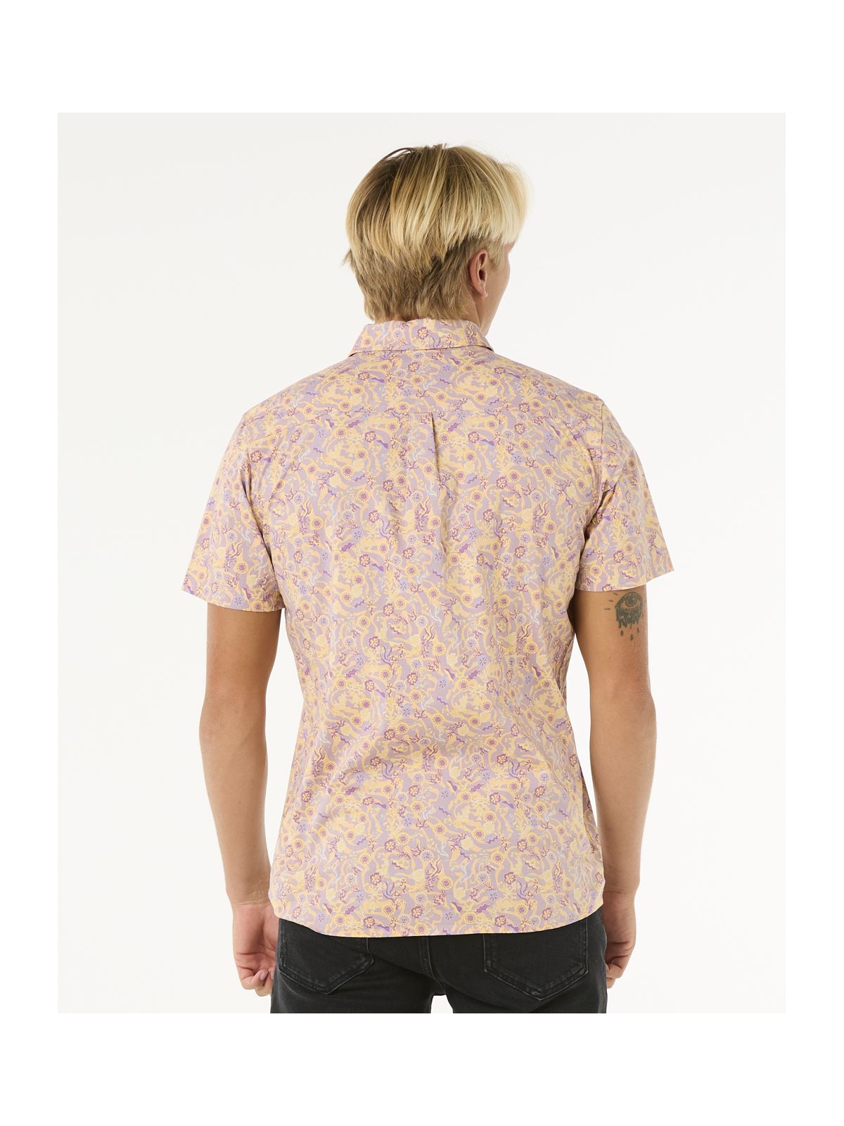 Koszula sportowa męska RIP CURL Floral Reef S/S Shirt fioletowy